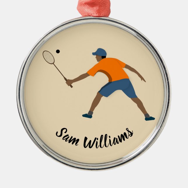 Kvadrat Julgransprydnad Metall (Framsidan)