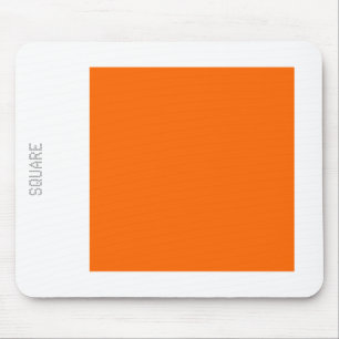 Kvadrat - Orange och vitt Musmatta