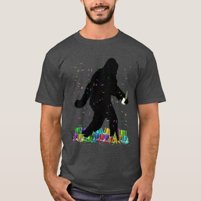 Kvadrat på nytt år t shirt (Framsida)