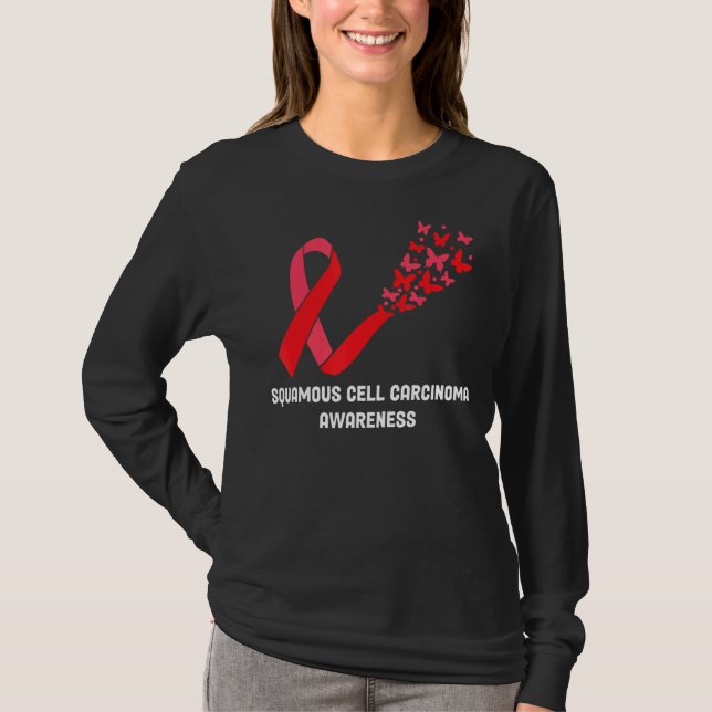 Kvadratcellscancer Medvetandehet Kvadratcellscell T Shirt (Framsida)