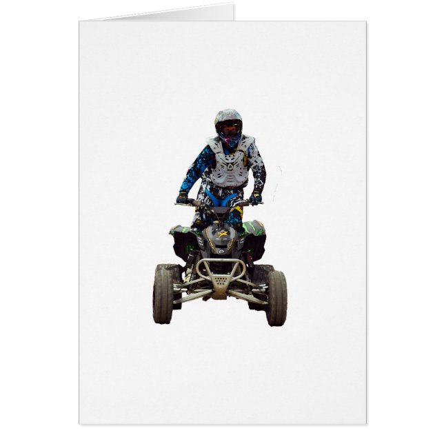 kvadratcykel hälsningskort (Framsidan)