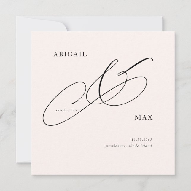  kvadraten Bröllop spara datum Datumet (Framsida)