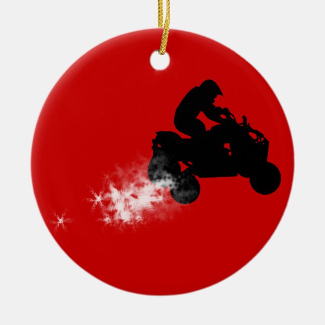 kvadrater julgransprydnad keramik (Framsidan)