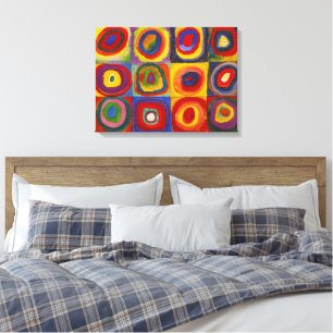 Kvadrater med koncentriska cirklar Kandinsky Canvastryck
