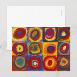 Kvadrater med koncentriska cirklar | Kandinsky | Vykort