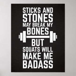 Kvadraterna kommer att göra mig till Badass Gym-ci Poster