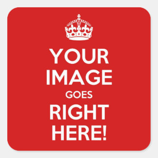 Kvadratfästpunkter för behållans Lugn Fyrkantigt Klistermärke