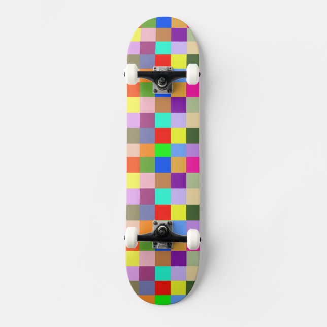 Kvadratfyrkanter Mini Skateboard Bräda 18,5 Cm (Framsida)