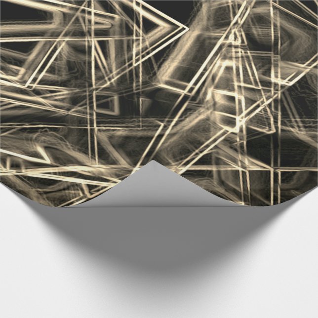 Kvadrathörn och vissa beige näthinnan presentpapper (Hörn)