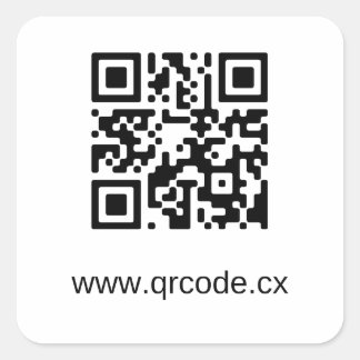 Kvadratisk anpassningsbar fyrkantigt klistermärke