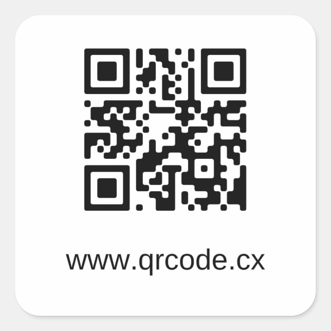 Kvadratisk anpassningsbar fyrkantigt klistermärke (Framsida)