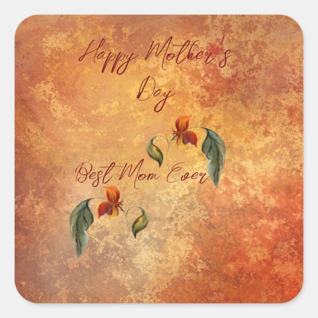 Kvadratisk dekal fyrkantigt klistermärke (Framsida)