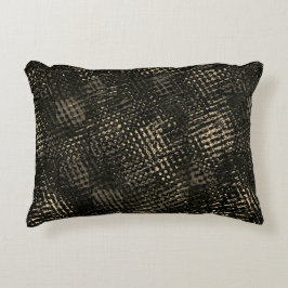 Kvadratisk eller mörk bruna kuber prydnadskudde