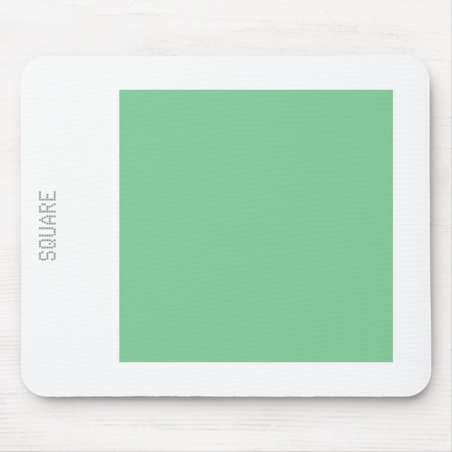 Kvadratisk - Fäst Grönt och Vit Musmatta (Framsidan)
