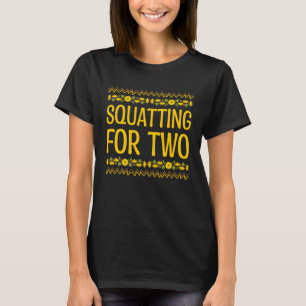 Kvadratisk för två gravida nya mamma Gravid Mamma T Shirt