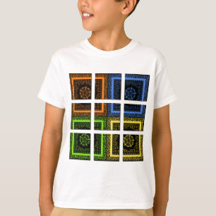 Kvadratisk i en ruta t-shirt