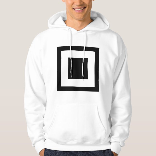 Kvadratisk inom en kvadrat hoodie (Framsida)