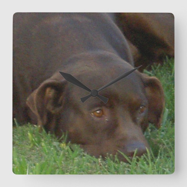 Kvadratisk klocka - Anpassad (Framsida)