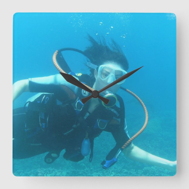 Kvadratisk klocka - Anpassad (Framsida)