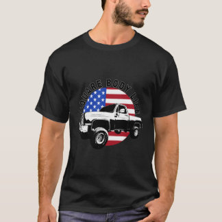 Kvadratisk kropp Lastbil 4X4-kvadratisk underdel T Shirt