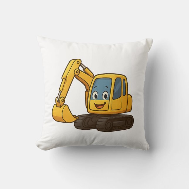 Kvadratisk kudde med gultens designer (Framsida)