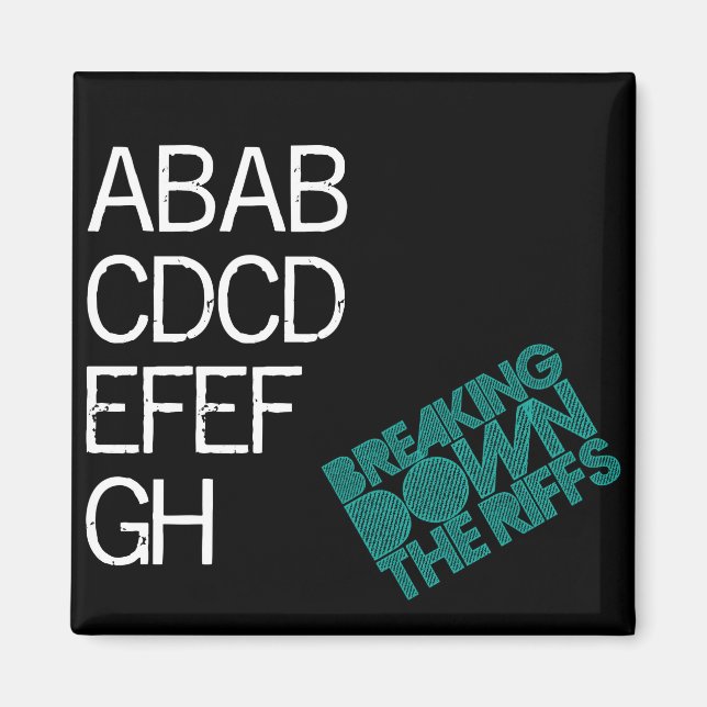 Kvadratisk magnet (Framsidan)