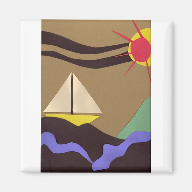 Kvadratisk magnet (Framsidan)