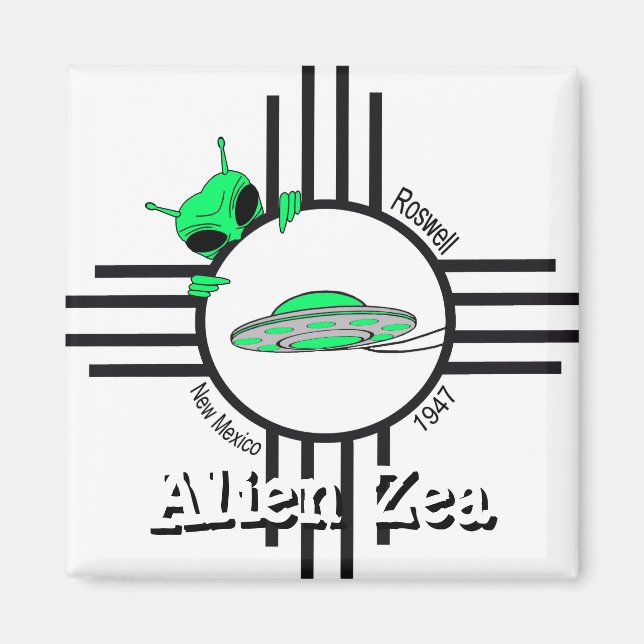 Kvadratisk magnet (Framsidan)