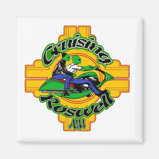 Kvadratisk magnet (Framsidan)