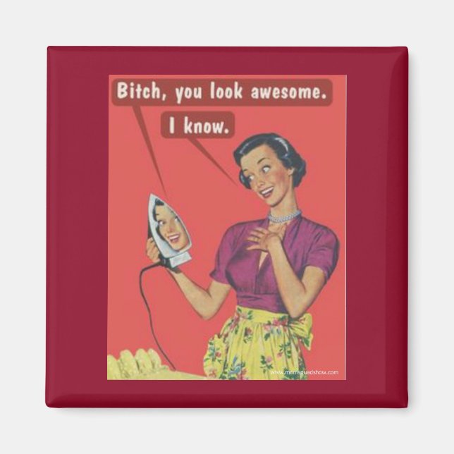 Kvadratisk magnet (Framsidan)