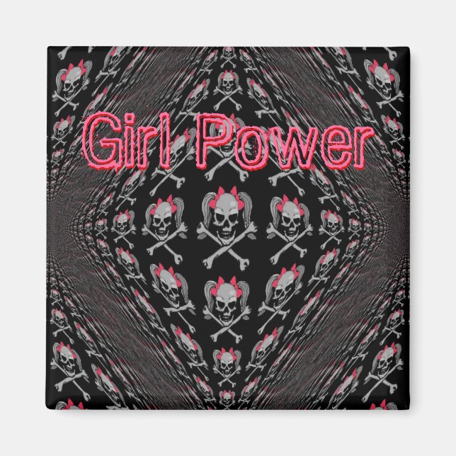 Kvadratisk magnet - Anpassad (Framsidan)