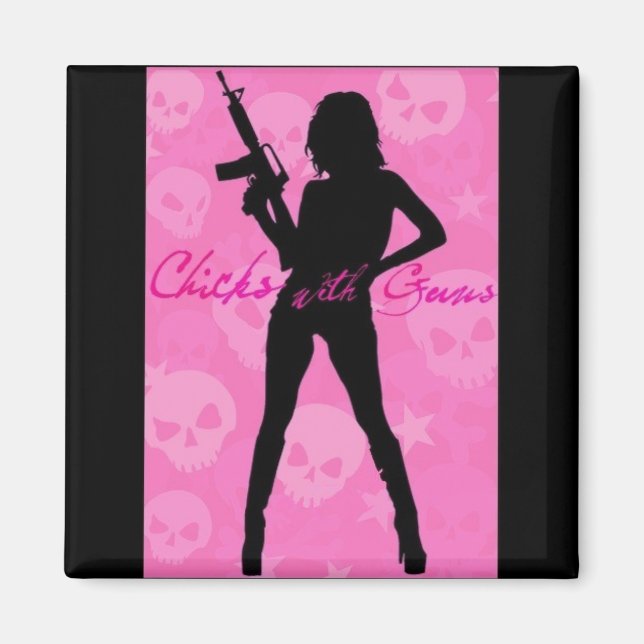 Kvadratisk magnet - Anpassad (Framsidan)