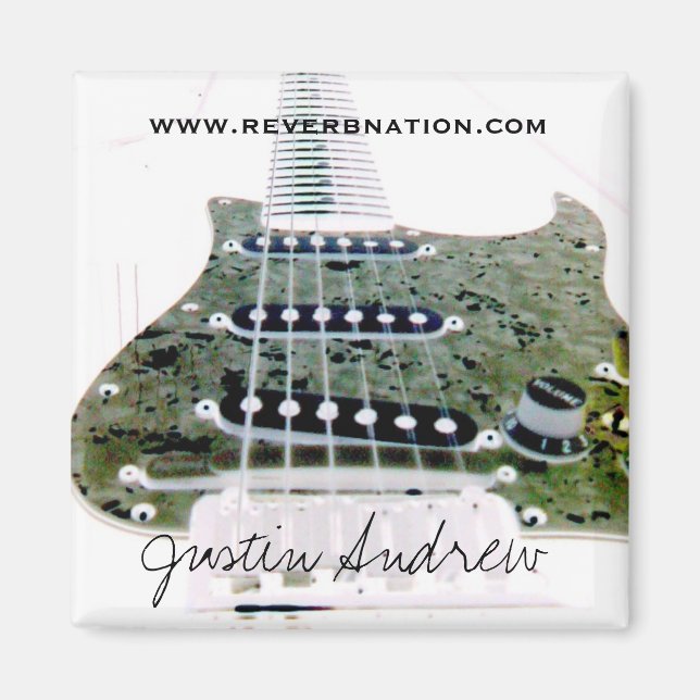 Kvadratisk magnet - Anpassad (Framsidan)