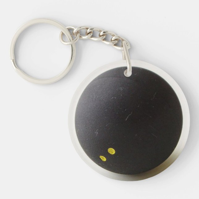 Kvadratisk nyckelkedja för MÄRKRE med Boll-ID-flag (Framsidan)