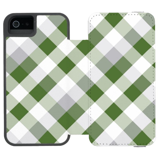 Kvadratisk och färg 4 incipio iPhone wallet skal (Folio Öppen)