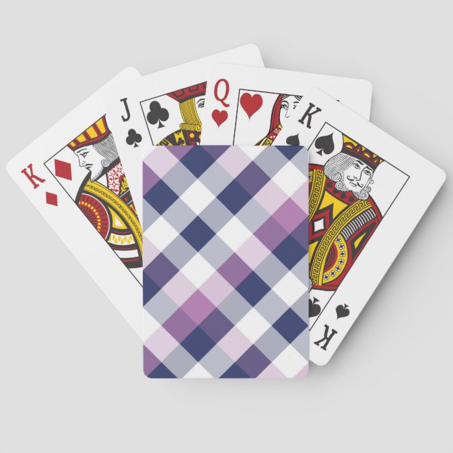 Kvadratisk och färg 5 casinokort (Baksidan)