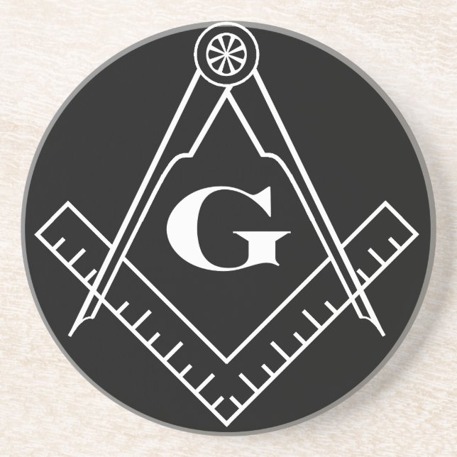 Kvadratisk och kompass Underlägg Sandsten (Framsidan)