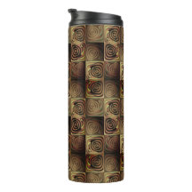 Kvadratisk övertoningscirkel med brun övertoning