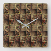 Kvadratisk övertoningscirkel med brun övertoning