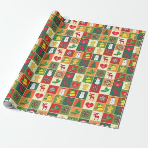 Kvadratisk Papper radbrytning Presentpapper