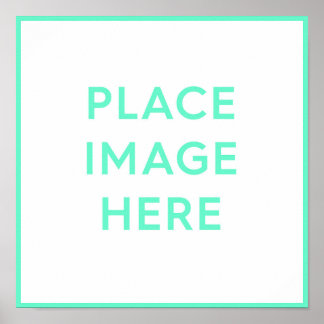 Kvadratisk Poster Skriv ut 12 x 12 tum