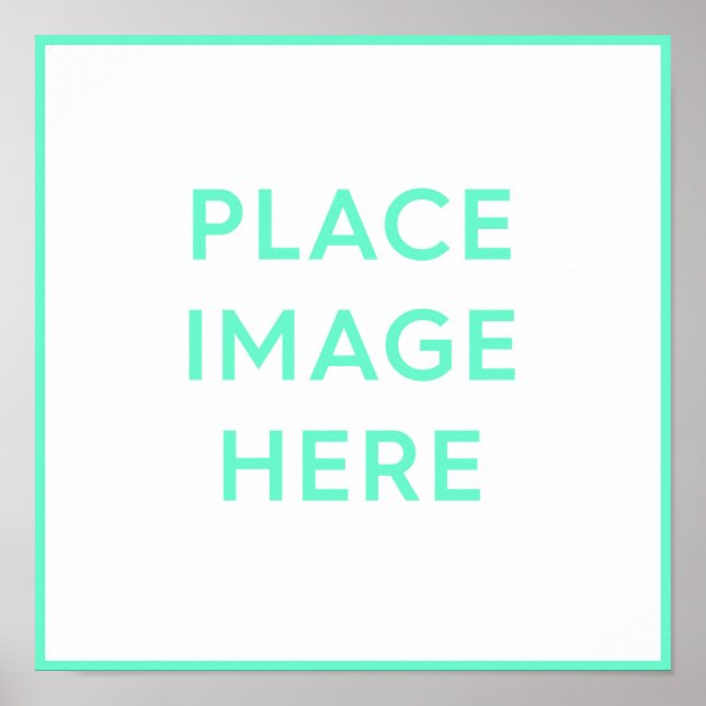 Kvadratisk Poster Skriv ut 12 x 12 tum (Framsidan)