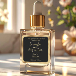 Kvadratisk produktetikett för kosmetiska produkter fyrkantigt klistermärke