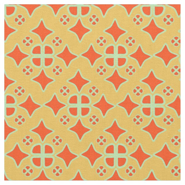 Kvadratisk romb Katrafoil repetera mönster väv Tyg (Närbild)