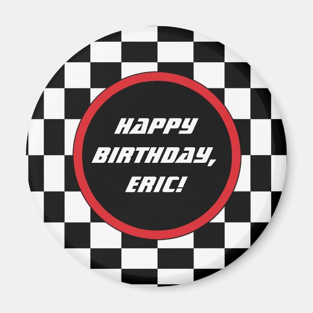 Kvadratisk ruta magnet (Framsidan)