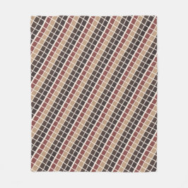 Kvadratisk sjölös Mönster Fleecefilt