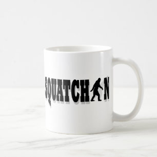 Kvadratisk, svart text kaffemugg
