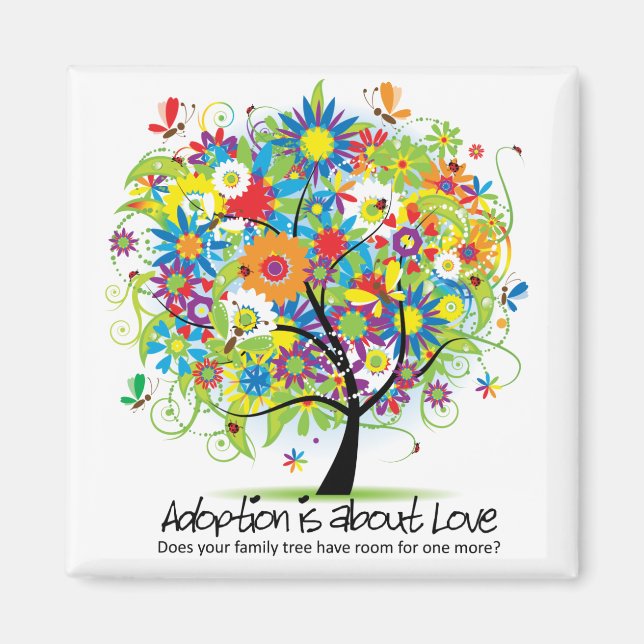 Kvadratisk tältpunkt magnet (Framsidan)