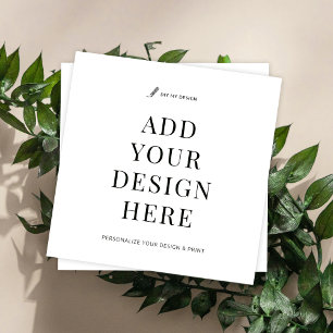 Kvadratisk utskrift av Affärskortet Anpassad desig Fyrkantigt Visitkort