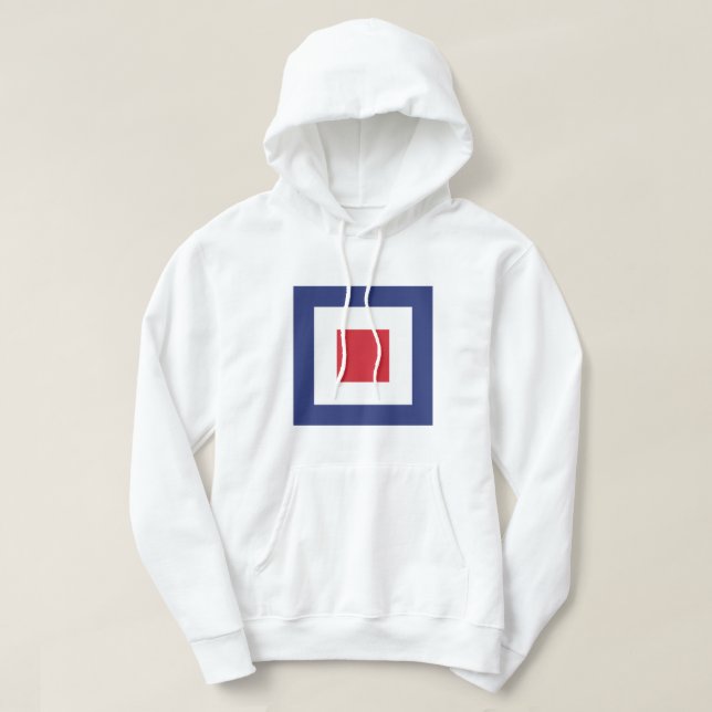 Kvadratiskt Mod Hoodie (Design framsida)
